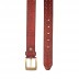 Mens Genuine Leather with golden Pin buckle Belts- Maroon